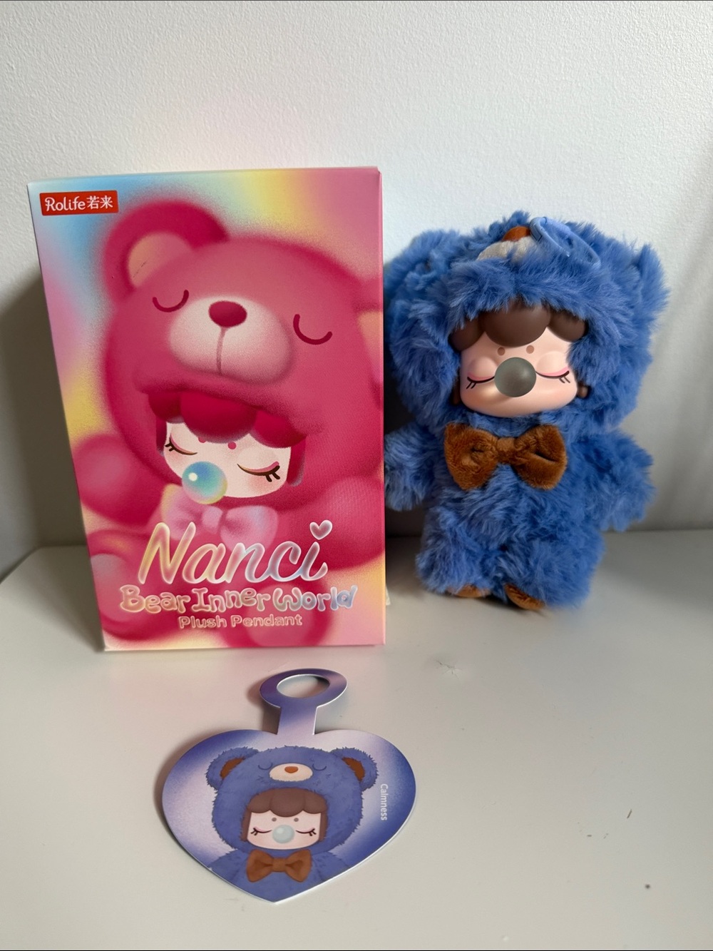 Nanci Bear Inner World - Calmness Blue Plush Pendant Doll